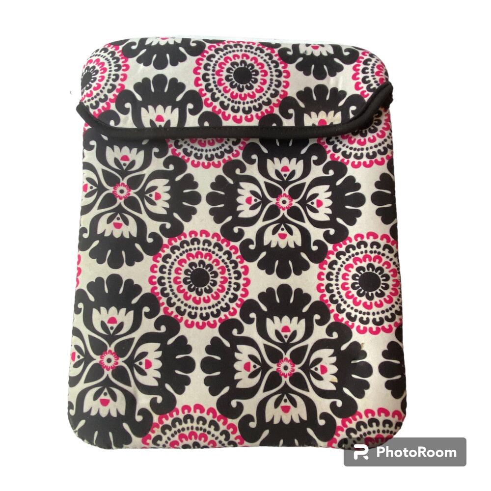 Thirty One Tote A Tablet Sleeve Case Pink Pop Print 8 x 10 Soft Pocket
